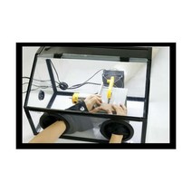 220V 2구 완전 밀폐 연삭 테이블 광택기 아크릴 더스트 박스 커버 3MM