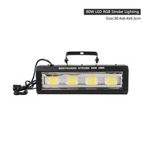 노래방 미러볼 조명 가정용 led 싸이키 80W RGB LED 스트로브 라이트 DJ 디스코 무대 효과 스트로보 스코프 파티 휴일 웨딩 클럽 플래시 크리스마스 KTV SHEHDS, CHINA_RGB Strobe | 미국 플러그