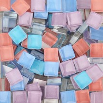 불규칙 diy 돌타일 모자이크 무지개 스톤 타일 만들기 화산석 돌 사탕 아트, AU