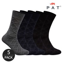 펫 PAT 남성 아가일 패턴 장목 신사정장 양말 5족세트