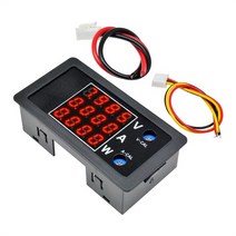파워테스트 전원성능확인 파워테스터 1000w 디지털 전압계 전류계 전력계 전압 전류, 빨강 빨강 빨강
