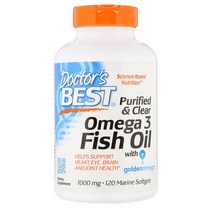 닥터스베스트 오메가 3 피쉬 오일 1000Mg 120정 Aa13253 Top Brand 해외 현지 배송, 1개