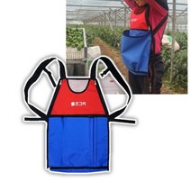 과일따는앞치마 수확 농사용 수확용 앞치마 밤줍기 밤따기 체험 재배 주머니, 1개