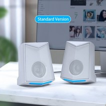 5.1채널스피커 2.1 게임용 컴퓨터 스피커 용 사운드 박스 데스크탑 블루투스 라우드 용 홈 시어터 시스템, 화이트 스탠다드