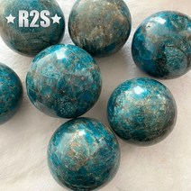 명상 싱잉볼 천연 석영 크리스탈 구체 블루 아파타이트 볼 50mm-65mm 1PC, 07 60mm