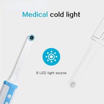 구강카메라 덴탈 카메라 구강 관리 셀프 치석 제거 무선 wifi 1080p hd intraoral endoscope controlled 8 led light usb 입 50, 푸른