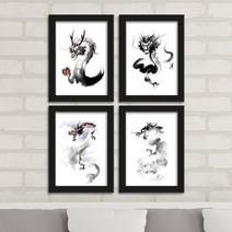 수묵화용/액자세트, 프레임/타입:블랙/1타입-세로