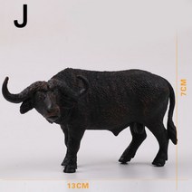 코끼리상 코끼리 장식품 플라스틱 야생 동물 모델 사자 호랑이 코뿔소 사슴 치타 PVC 액션 피규어 미니어처 인테리어 소품, J