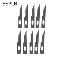 다기능 휴대 조각 곡선 칼 스테인레스 스틸 교체 금속 블레이드 나무 공예 칼날 10pcs 1/3/7/16/12/4/11/A1, 02 A