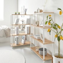 가구레시피 튼튼한 DIY 스마트 조립식 4단 책장, 멀바우월넛