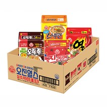 오뚜기 라면 실쏙팩 오진열스 1박스(오동통4+진매5+열라면5+스낵면5), 8세트