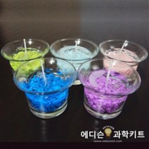 젤리양초만들기(12인용)-유리 내열용기 포함, 연두