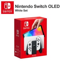 스위치 OLED 비디오 게임 콘솔 조이 콘 7 인치 화면 64GB 내부 스토리지 강화 오디오 블루 레드 세트 화이트 세트, CHINA, OLED White