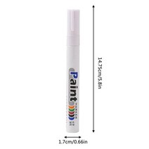 휠페인트 휠복원 휠도색 자동차 페인트 펜 마커 방수 스크래치 휴대용 휠 타이어 알루미늄 튜브, 03 White