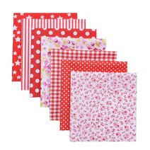 페브릭 옥삼 직물25x25cm 꽃 프린트 100% 코튼 원단 DIY 모듬 패턴 천 수제 틸다 인형 바느질 공예 워크, 04 B04_01 7pcs