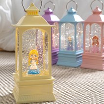 프레쉬어랏 파스텔 LED 공주 렌터 워터볼 오르골 4color 아이방꾸미기 무드등, 옐로우