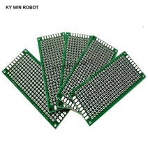 산업용 PCB 프로토 타입 보드 회로 Protoboard 범용 스트립 타이핑 Veroboard 3X7 cm 30x70mm 양면, 한개옵션0
