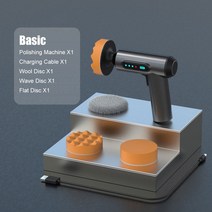 차량용 무선 듀얼 광택기 미니 폴리셔 전기 자동차 USB 충전식 연마 기계 3 디스크 샌더 왁싱 액세서리, 01 As Show, 01 As Show