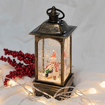 크리스마스 LED오르골 자동 스노우볼 랜턴 캐롤 led 오르골 고급형 썰매 산타 눈사람 오로골, 2101