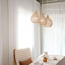 인생띵작 클래식 라탄 등갓 인테리어조명 대형 전구X, 단품