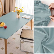 PU 가죽 내유성 식탁보 방수 테이블 커버 솔리드 매트 커피 다이닝 방진, S 60X120cm, Tablecloth S6
