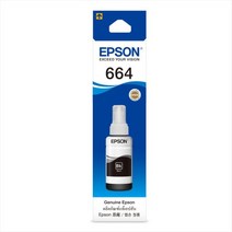 엡손 정품 잉크 T664100 검정 L110 L210 L360 L485 L555 L1300, 엡손 T6641 정품잉크 - 검정, 1개