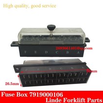 수동지게차 지게부품HG4735-6 Linde 지게차 부품 퓨즈 박스 7919000106 전기 트럭 324 335 336 디젤 350 35, 한개옵션0