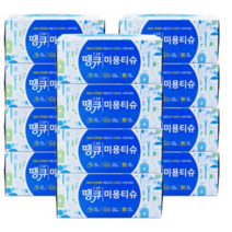 땡큐미용티슈 200매 x 12팩 천연펄프 각티슈