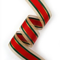 [서문포장] 크리스마스 신츄리 리본(30yd), 10mm