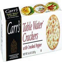 Carrs Table Water Crackers with Cracked Pepper - 4.25 oz. box 12 per case, 1