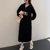 어라운드24 여성 데일리 아노락 반집업 츄리닝 빅사이즈 원피스