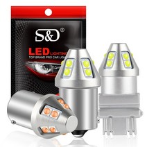 자동차전조등 t20 led w215w 7443 w21w 7440 py21w p21w led bay15d ba15s bau15s led 자동차 led 전구 p215w 방향 호환, 노란색, 협력사, t25 3157 p27 7w