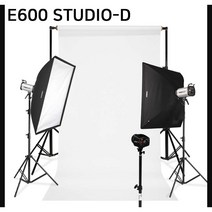 [다복점빵] 포멕스 사진조명 스튜디오 촬영 세트 (E600 STUDIO-D) 이동형 배경시스템 (배경지135cm 화이트) 쇼핑몰 의류 패션 피팅 인물 프로필 추천