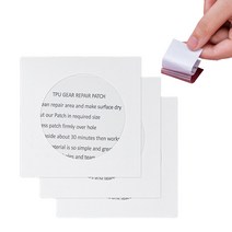 투명 텐트 쉘터 원터치 비닐 천막텐트 수리 패치 패브릭 및 비닐 TPU 자체 접착 보트 헤비 듀티 클리어 천, 한개옵션0