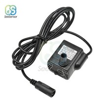 온수 순환 펌프 보일러 모터 울트라 조용한 dc 5v 12v 200lh 3w 잠수정 워터 수족관 분수 용 태양 브러시리스 잠수정 풀 워터, DC 12V