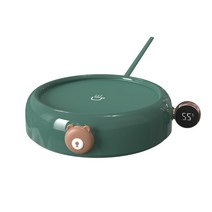 머그워머 온도조절 컵받침 스마트 음료 히팅 플레이트 겨울용 커피 머그 워머 캔들 왁스 컵 전기 온도 조절 코스터 핫 우유 차, [03] green