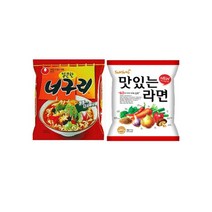 봉지)맛있는라면 10개 + 봉지)농심너구리얼큰한맛 10개, 20개