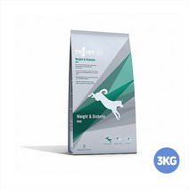 [트로벳] 강아지 처방식 사료 애견용 WRD (비만&당뇨 3kg) 반려견 성견용 기능성