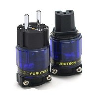 FURUTECH HIFI 오디오 전원 플매트 카펫 매트 러그 FI-11-N1R 구리 로듐 도금 백금 US AC 커넥터 IEC 15A 125V, [01] EU plug