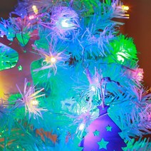 쵄두 은하수전구 투명선 피켓 LED 칼라전구 건전지 50구(5M) A1C1, 상세페이지 참조