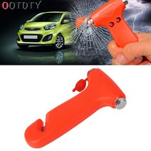 소방망치 차량 찰출용 비상망치 ootdty 2 in 1 car 비상 안전 탈출 망치 창, 없음