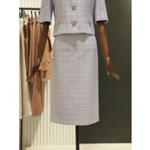 모조에스핀 썸머 트위드 H라인 스커트 S212MSD124(245186 )