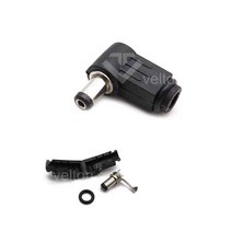 (주)승원전자 DC조립용플러그 외경5.5mm내경2.1mm ㄱ자 꺽임조립플러그 어댑터잭 DIY 조립젠더 DC변환젠더 아답터변환젠더, SDP0007-5.5mm-2.1mm(ㄱ자)