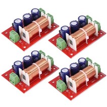 오디오스피커 카페 노래방 매장 용 스피커 오디오 모니터 4Pcs 400W 스피커 크로스 오버 2 웨이 오디오 조, 01 빨간