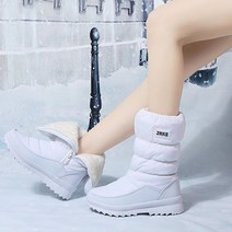부츠 겨울 스노우 플랫폼 두꺼운 봉제 방수 미끄럼 방지 패션 겨울 신발 따뜻한 모피