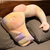 솔로 오른팔 왼팔 남자친구 생일선물 바디필로우 근육 베개 복근 듬직한 가슴 침대, 회색, 10미터 이하