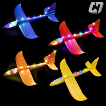 쵸미앤세븐 스티로폼 글라이더 비행기 LED, 스티로폼 full led 글라이더 비행기