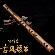 향피리 국악기 대나무피리 미니 보라색 피콜로 일반 색상 휴대용 고대 초보자 제로 기본, Big B Flat Purple Bamboo Pi