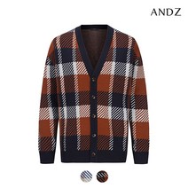 앤드지 앤드지 루즈핏 타탄 체크 가디건_BZB4EC1201