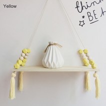 북유럽 벽장식 인테리어 벽선반 집꾸미기 어린이 있는 장식, 38x14 cm, YELLOW